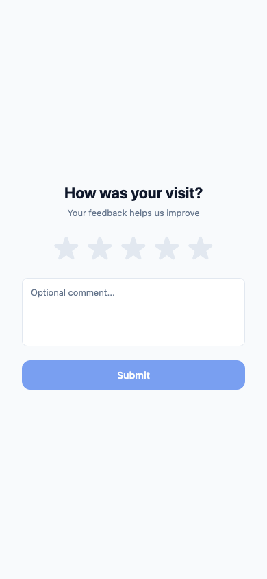 ClinicOps patient review prompt after a visit